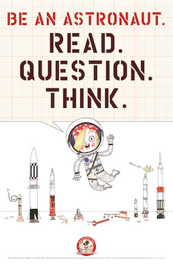 Be an Astronaut Poster